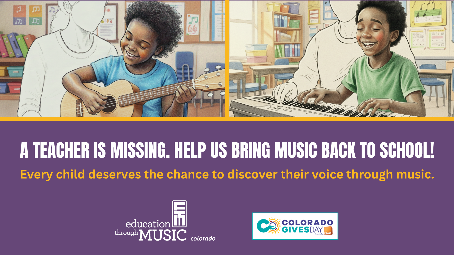 A Teacher is Missing - CO Gives Campaign