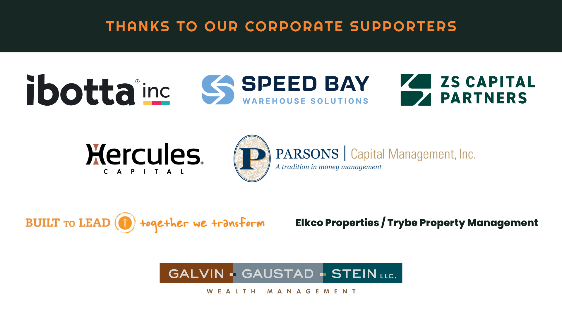 Corporate Supporters 2026