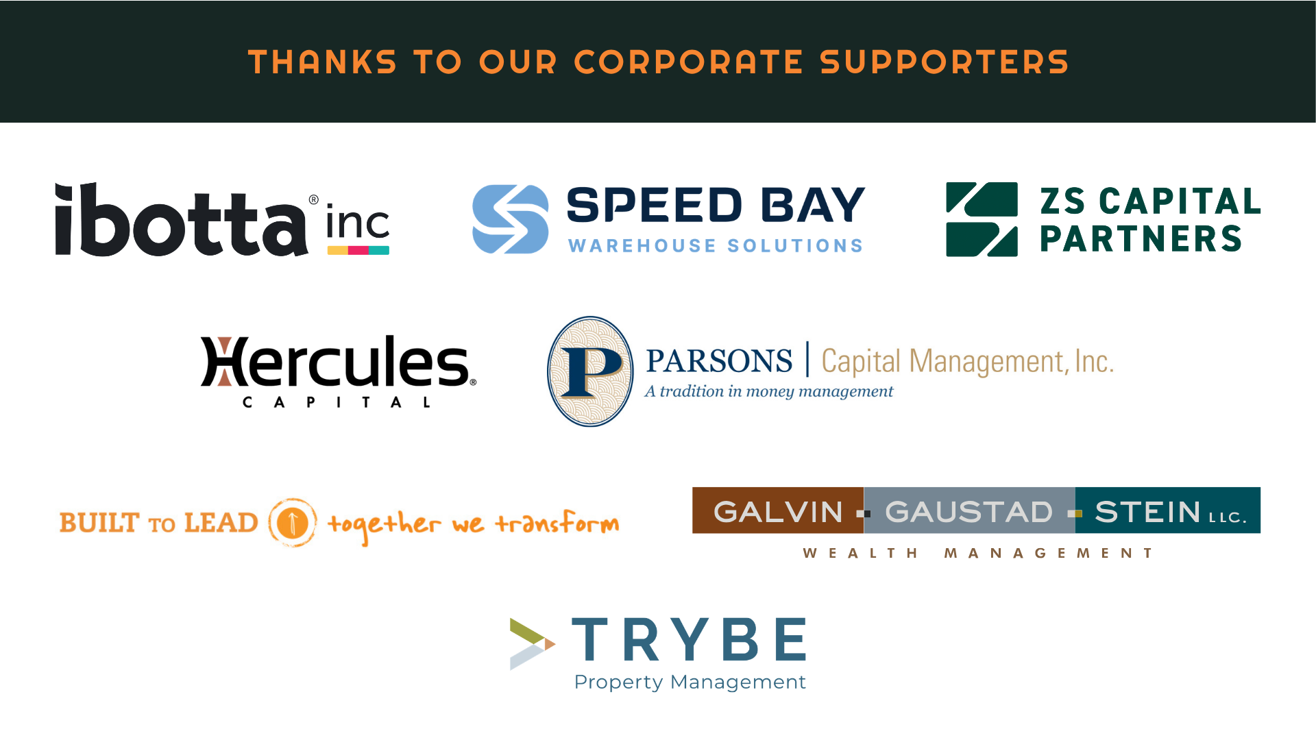 Corporate Supporters 2026